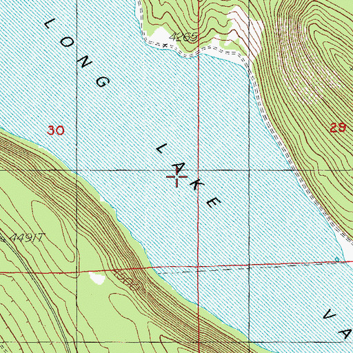 Topographic Map of Long Lake Valley, OR