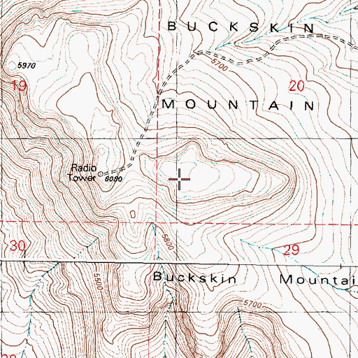 Topographic Map of Lookout Butte, OR