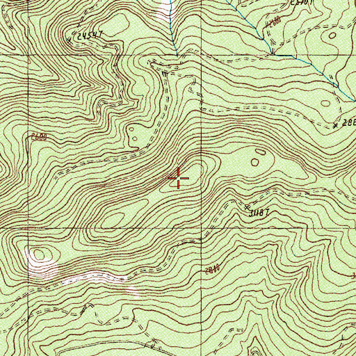 Topographic Map of Lookout Ridge, OR