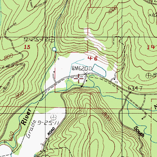 Topographic Map of Lorane Guard Station, OR