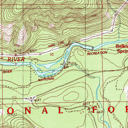 Topographic Map of Lost Creek, OR