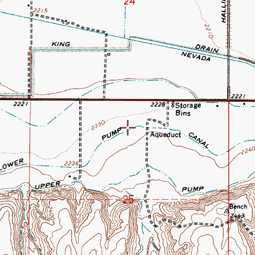Topographic Map of Lower Pump Canal, OR