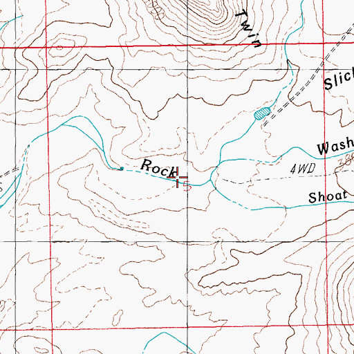 Topographic Map of Shoat Tank Wash, AZ