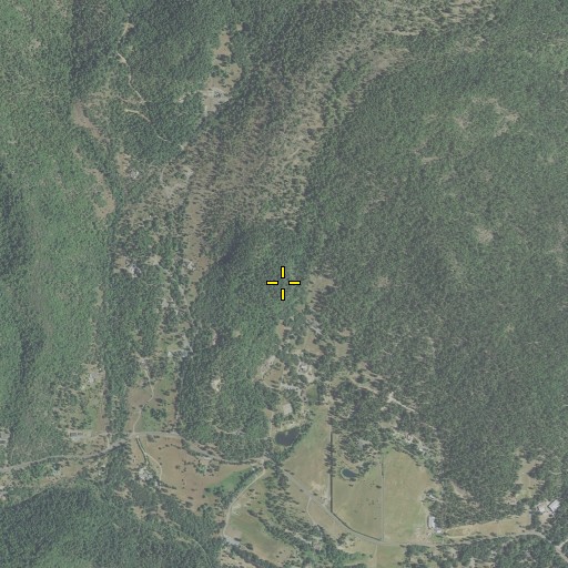 Aerial/Satellite Image of Lucky Queen Mine, OR