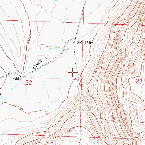 Topographic Map of Lynch Gulch, OR