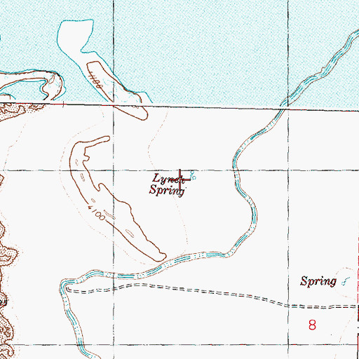 Topographic Map of Lynch Spring, OR