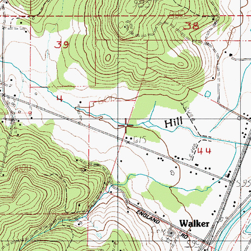 Topographic Map of Lynx Hollow, OR