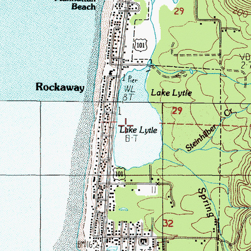 Topographic Map of Lake Lytle, OR