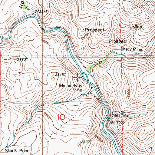 Topographic Map of Maiden Gulch, OR