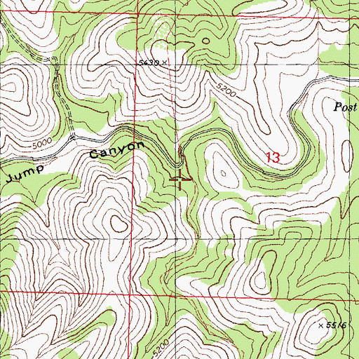 Topographic Map of Shoe Buckle Canyon, AZ