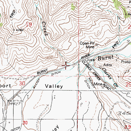 Topographic Map of Marble Creek, OR