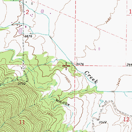 Topographic Map of Marble Creek, OR