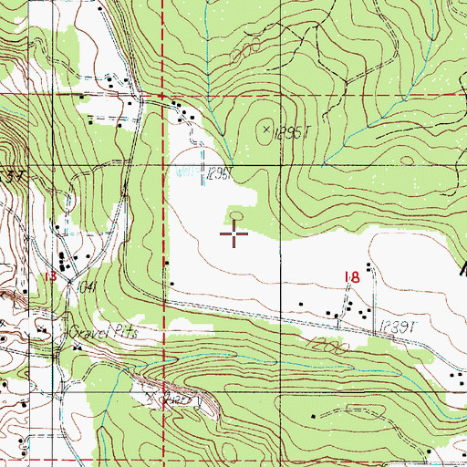 Topographic Map of Marks Ridge, OR