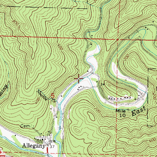 Topographic Map of Marlow Creek, OR