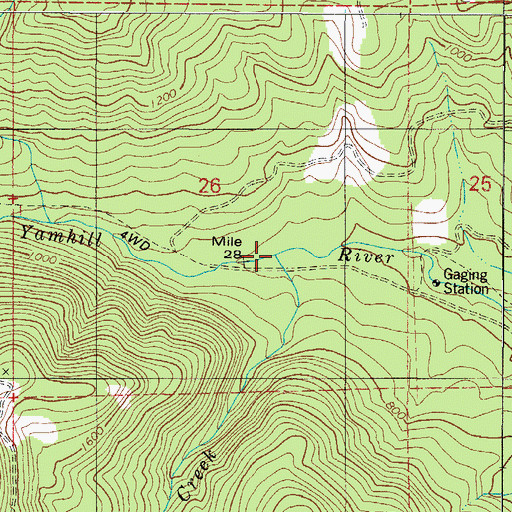 Topographic Map of Maroney Creek, OR