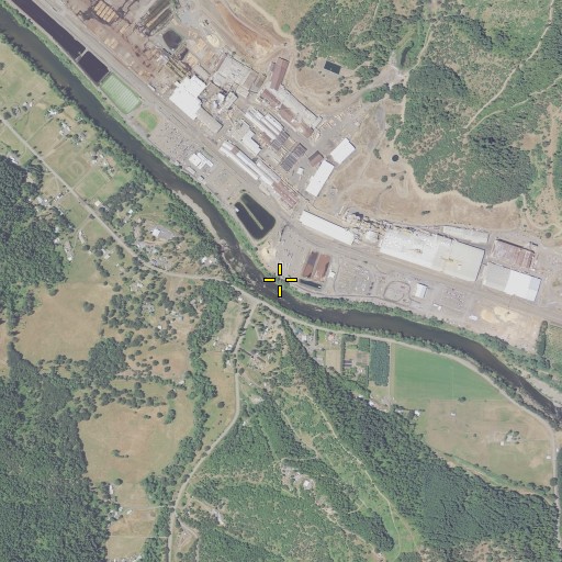 Aerial/Satellite Image of Martha Rice Bridge, OR
