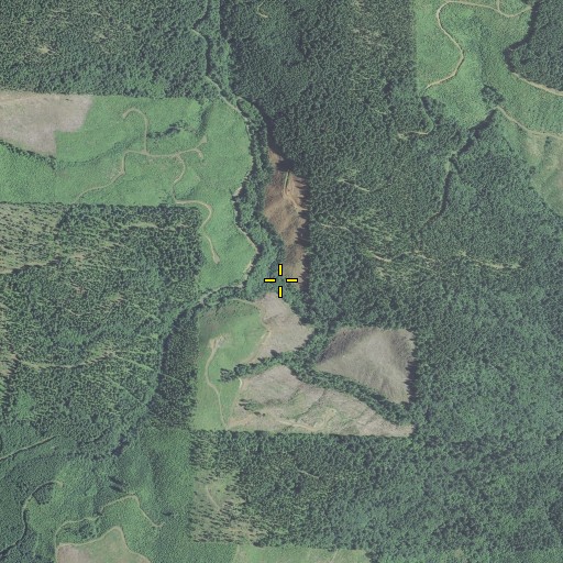 Aerial/Satellite Image of Mathieu Creek, OR