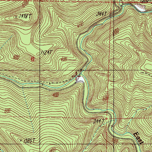 Topographic Map of Matson Creek, OR