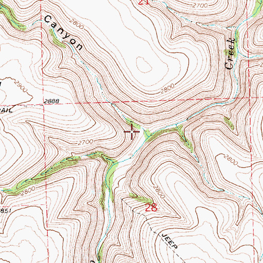 Topographic Map of Maupin Trail Canyon, OR
