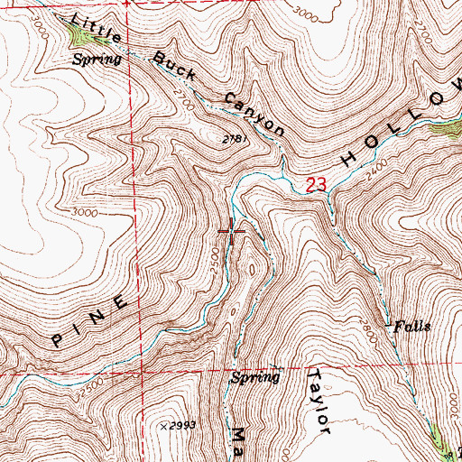 Topographic Map of May Canyon, OR
