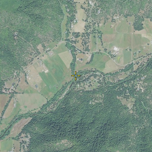 Aerial/Satellite Image of May Creek, OR