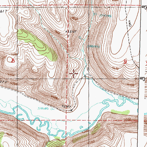 Topographic Map of Mayes Cabin, OR