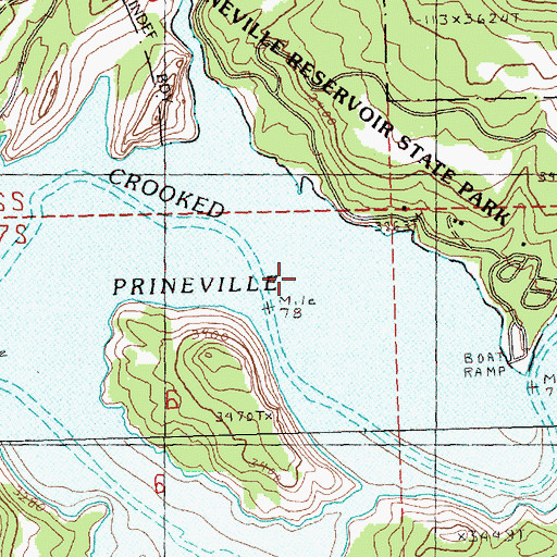 Topographic Map of Mayfield Ranch, OR