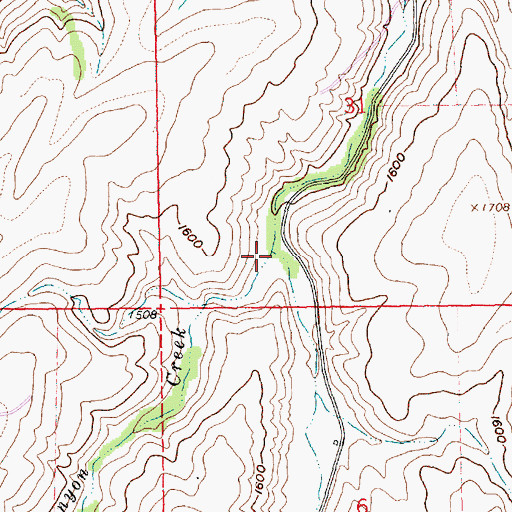 Topographic Map of Mays Canyon Creek, OR