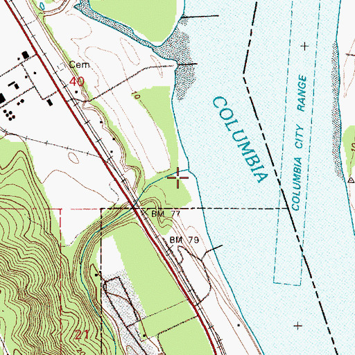 Topographic Map of McBride Creek, OR