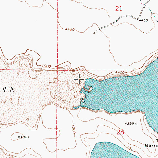 Topographic Map of McCain Creek, OR