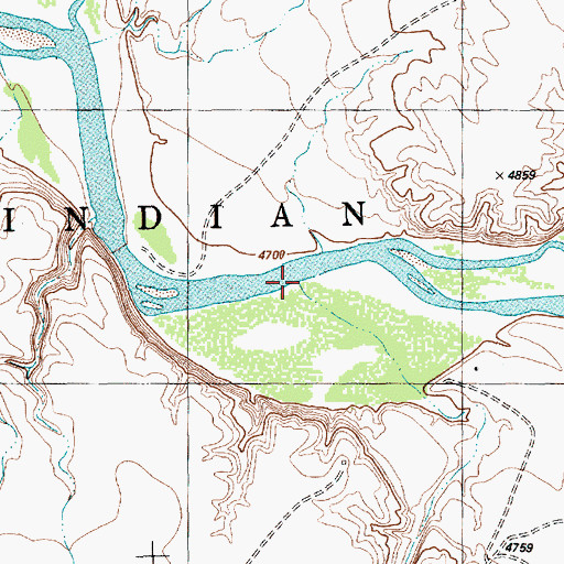 Topographic Map of Shoe Game Wash, NM
