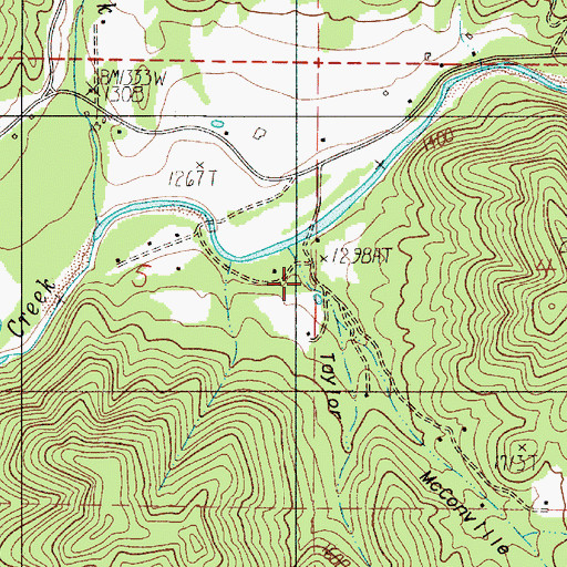 Topographic Map of McConville Gulch, OR