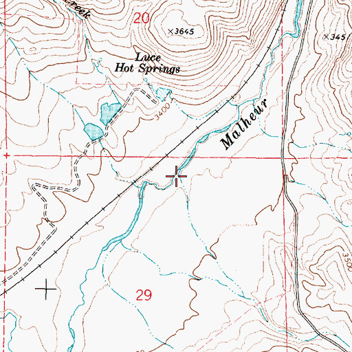 Topographic Map of McEwen Creek, OR