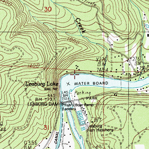 Topographic Map of McKenzie Trout Hatchery, OR