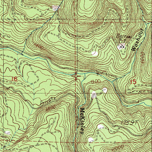 Topographic Map of McKinley Creek, OR