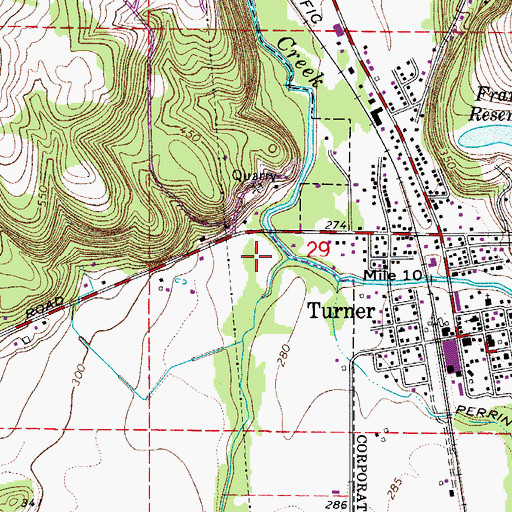 Topographic Map of McKinney Creek, OR