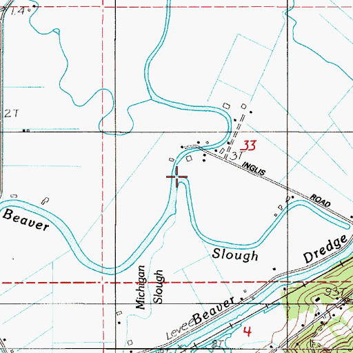 Topographic Map of McLean Slough, OR