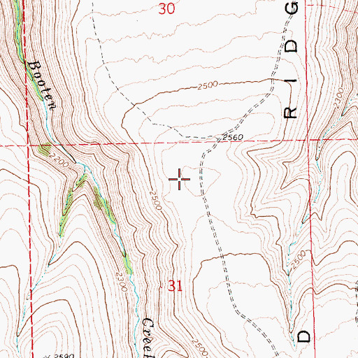 Topographic Map of McLeod Ridge, OR