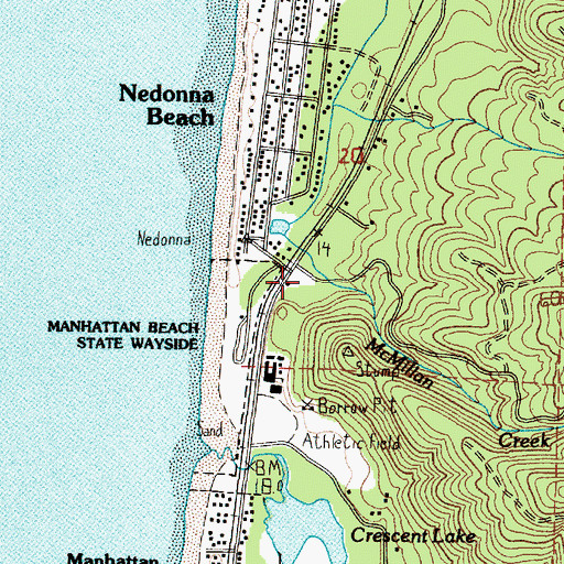 Topographic Map of McMillan Creek, OR