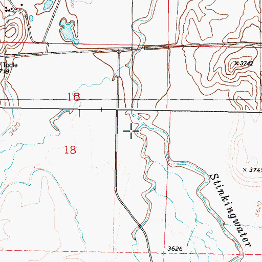 Topographic Map of McMullen Creek, OR