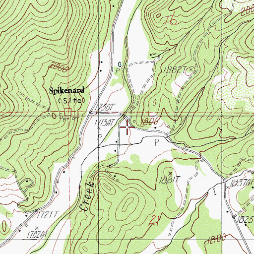 Topographic Map of Meadows School (historical), OR