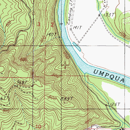 Topographic Map of Mehl Creek, OR