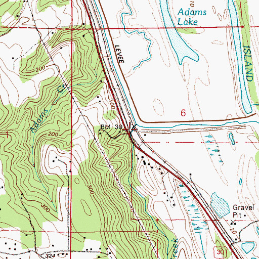 Topographic Map of Merrill Creek, OR