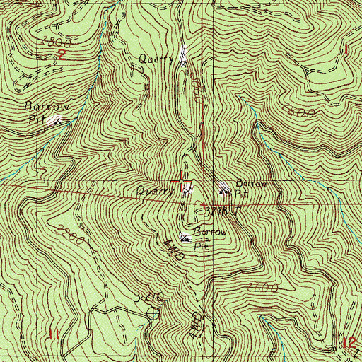 Topographic Map of Michigan Heights Trail, OR