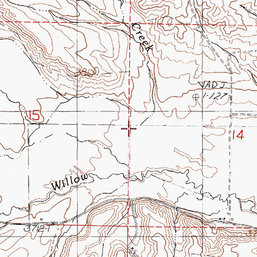 Topographic Map of Mill Boulder Creek, OR
