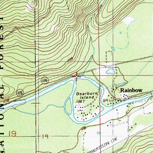 Topographic Map of Mill Creek, OR