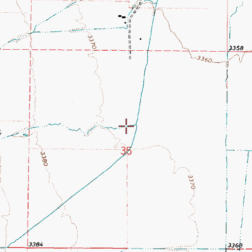 Topographic Map of Mill Creek, OR