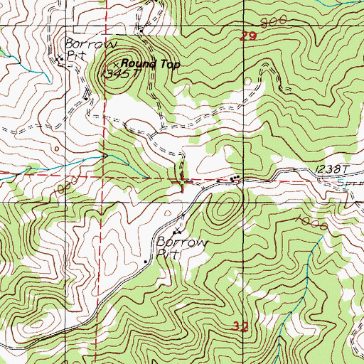 Topographic Map of Millard School (historical), OR