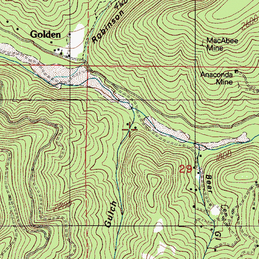 Topographic Map of Miller Gulch, OR