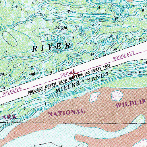 Topographic Map of Miller Sands Range, OR